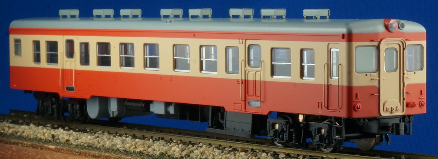 JNR-DMU-Kiha25,un-powered,Painted(vermilion, cream)